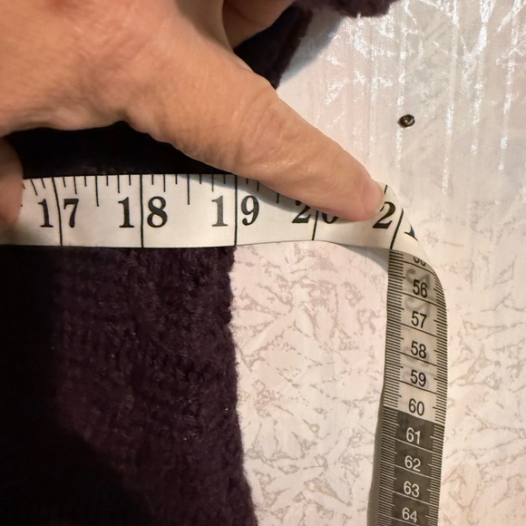 Simply Vera Vera Wang Deep Purple Sparkle Cowl Neck Sweater, Cozy, Warm, Sz Sm - Picture 6 of 8